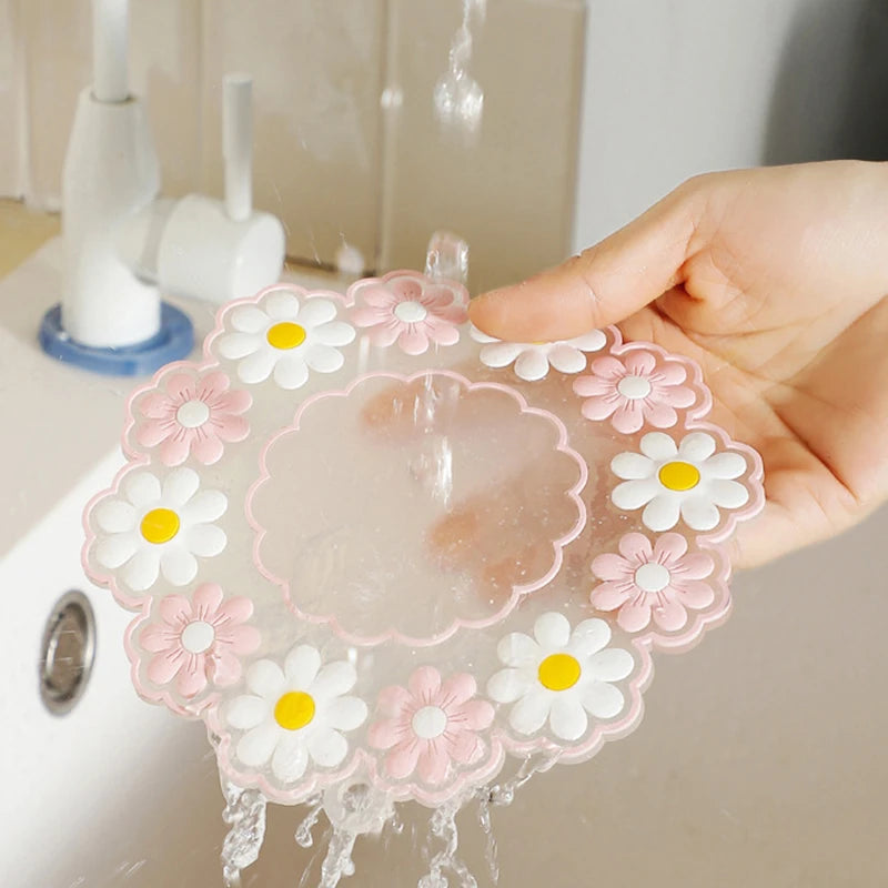 Kawaii Pastel Daisy Mug Placemat Coaster