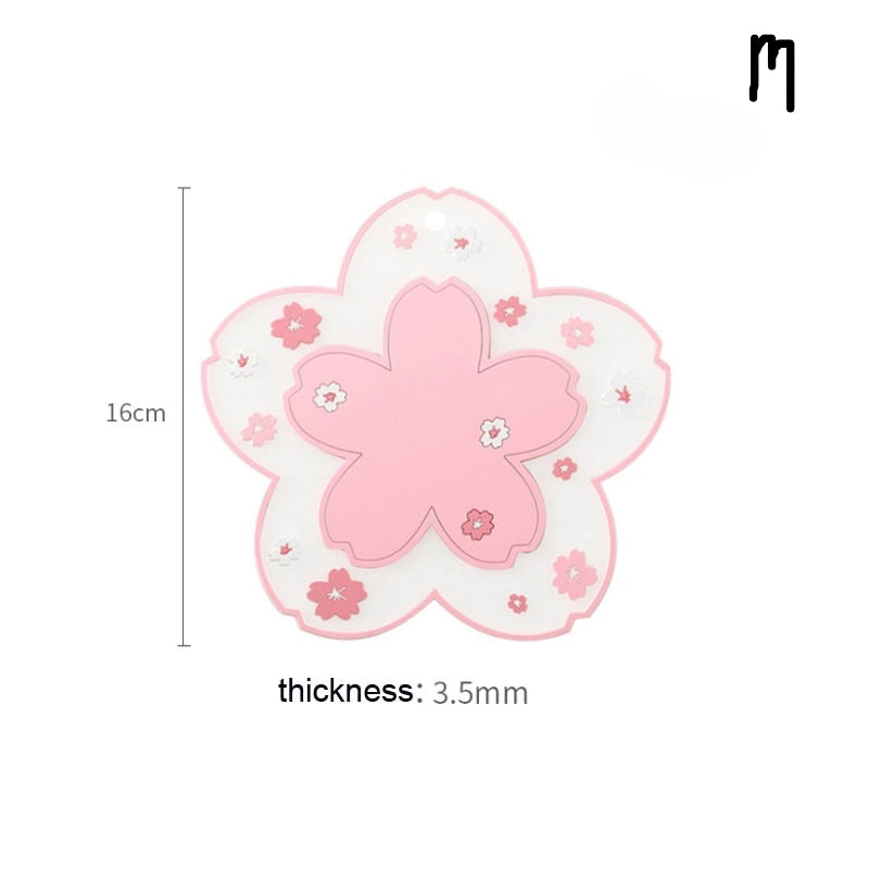 1pc Kawaii Japan Style Sakura Coffee Cup Coaster