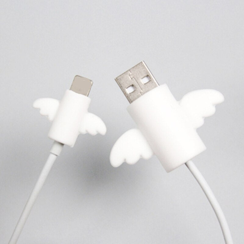 Cute Angel Wing Cable Protector Accessory x2