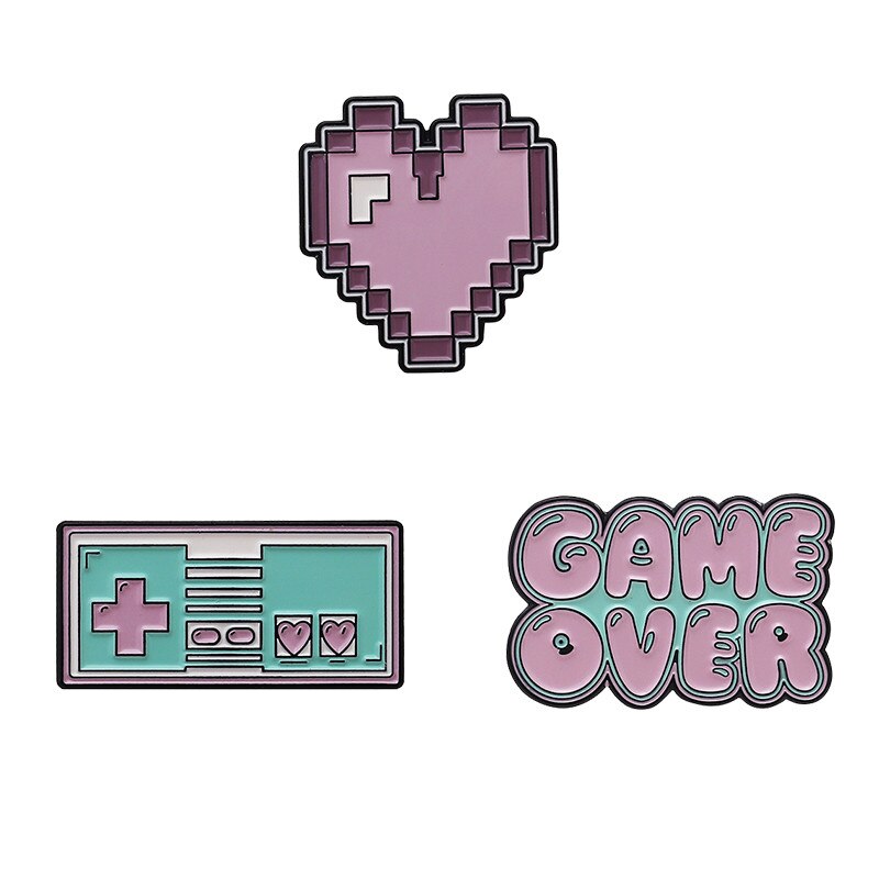3pcs Set Pastel Game Lover Pins
