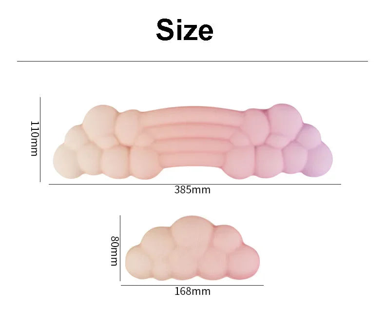 Silicone Mouse Gamer Computer Keyboard Pad Pastel Colors