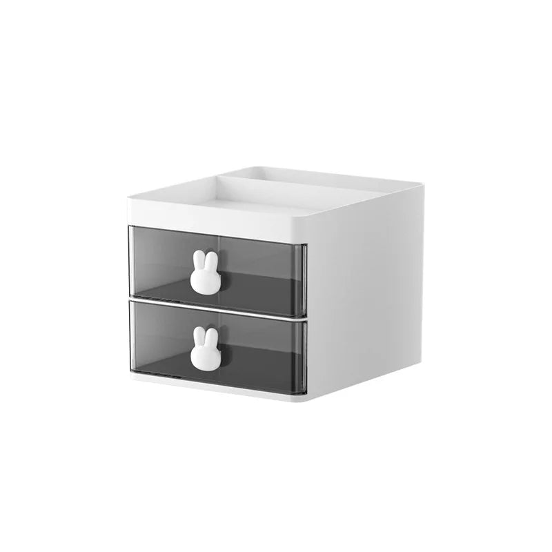 Cute Rabbit Kawaii Desktop Storage Drawer Organizer For Gaming, Makeup or Work Desk