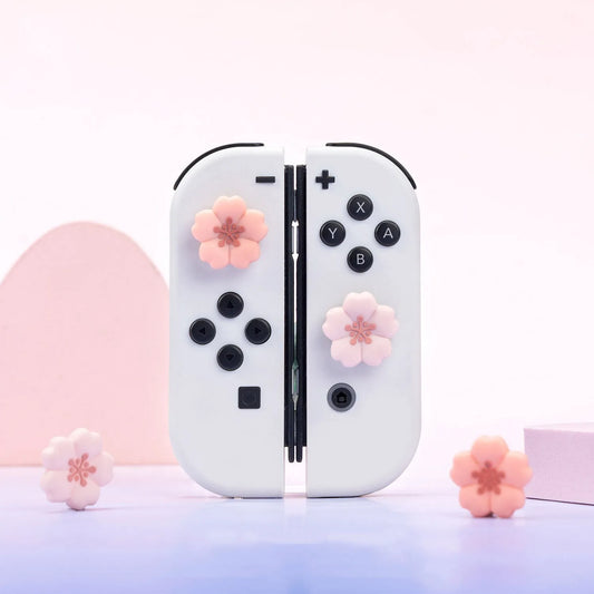 Cherry Blossom Thumb Grip Caps Joystick Cover for Nintendo Switch/Oled/Lite