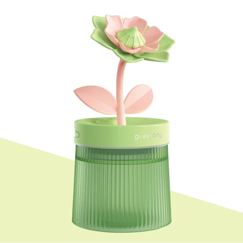Flower Light Up Humidifier/ Diffuser - USB Ultrasonic