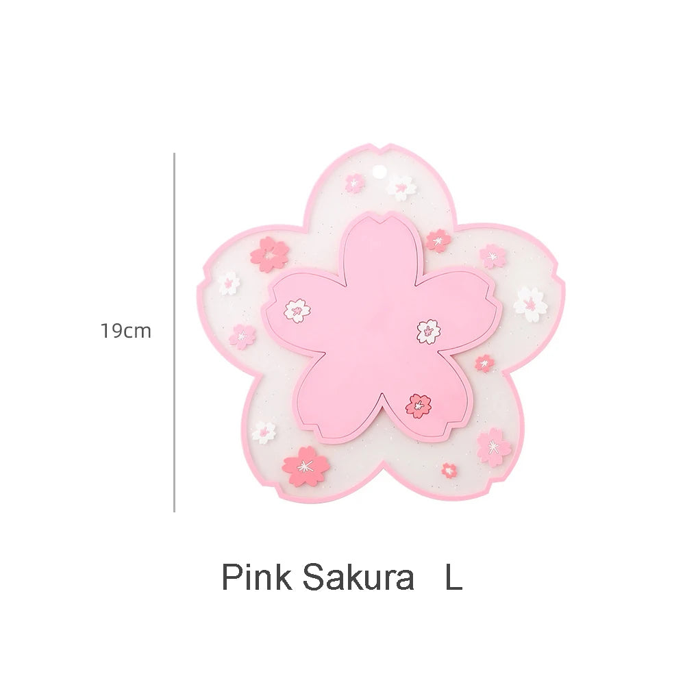 1pc Kawaii Japan Style Sakura Coffee Cup Coaster