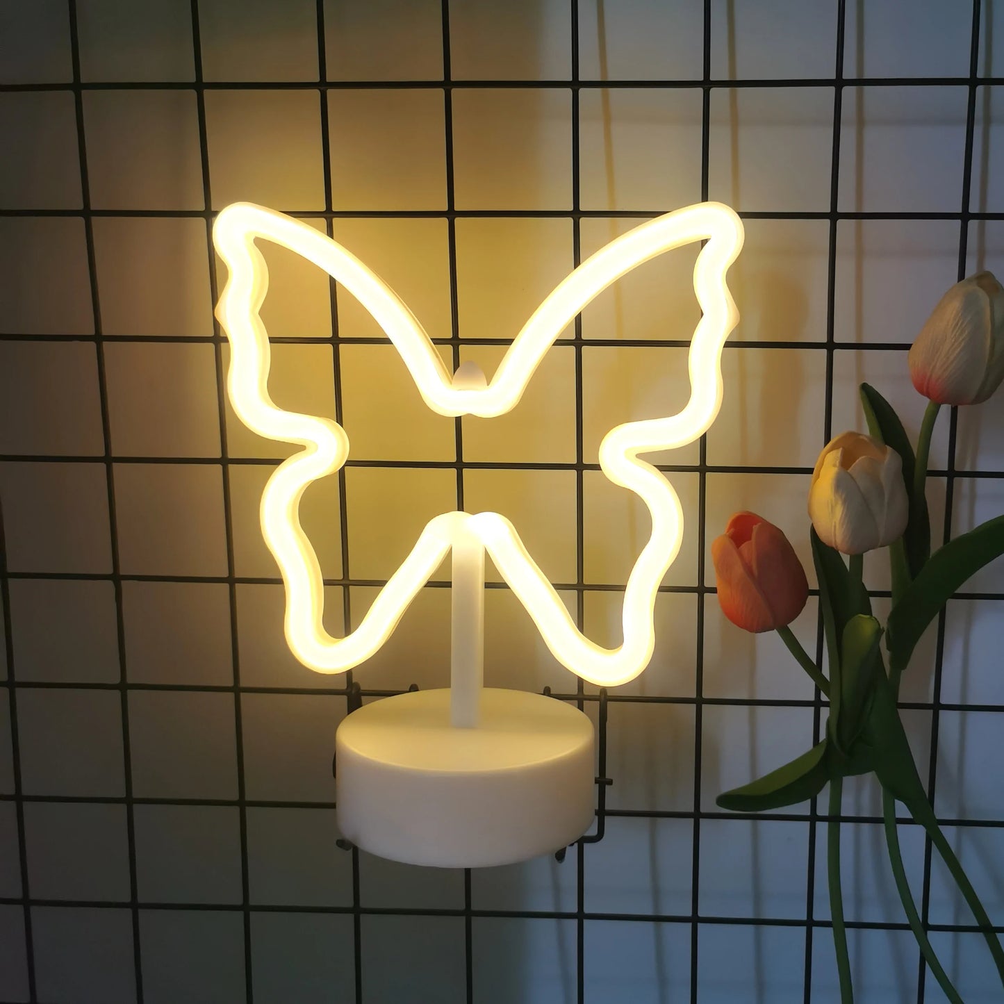 Colorful Desktop Butterfly Neon Light