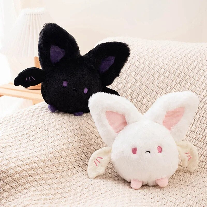 20cm Halloween Kawaii Bat Plushie in Black or White