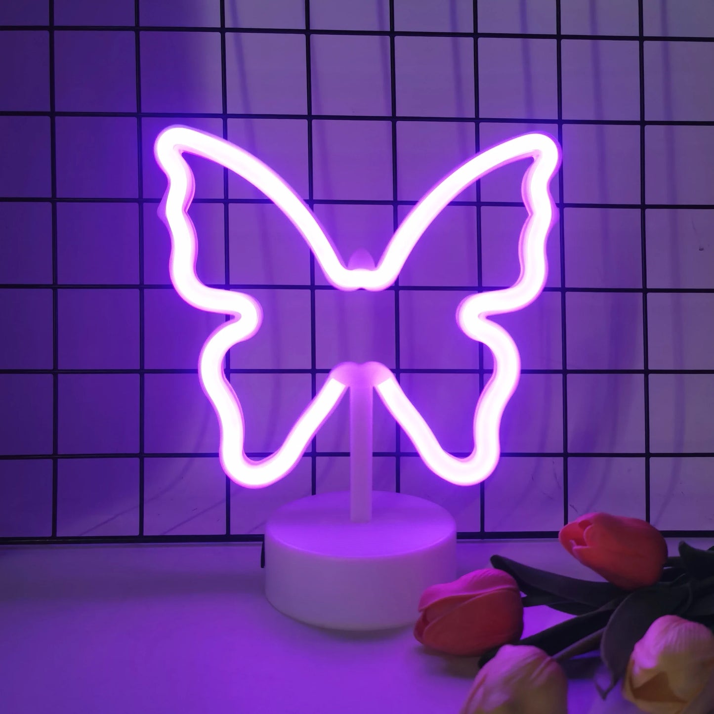 Colorful Desktop Butterfly Neon Light