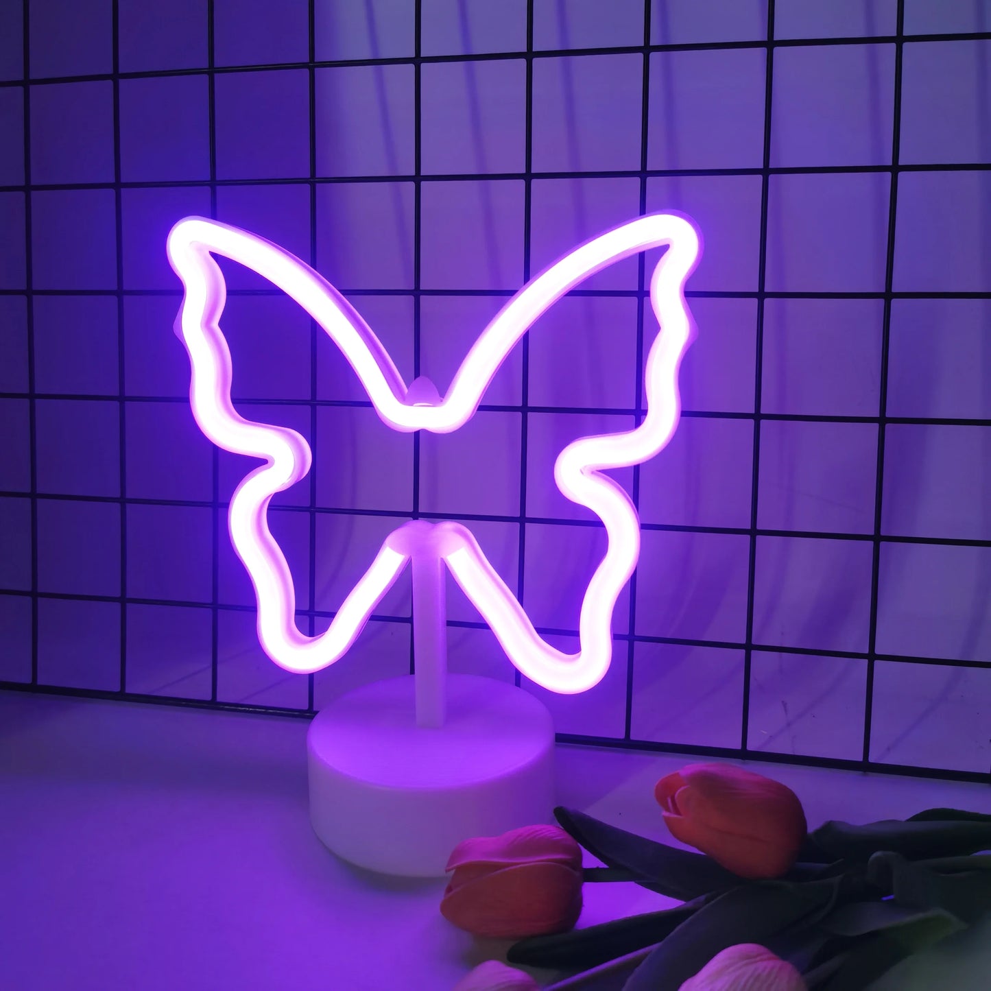 Colorful Desktop Butterfly Neon Light