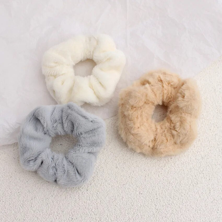 3pc/Set Elastic Hair Bands Scrunchies Cozy Cute Accessories