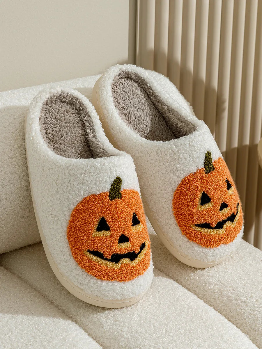Pumpkin Halloween Cozy Slippers