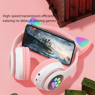 Kitty Wireless Bluetooth Gaming Music Headset Headphones Multiple Colors