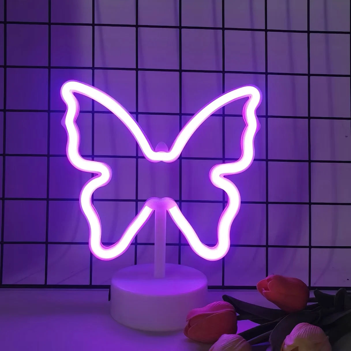 Colorful Desktop Butterfly Neon Light