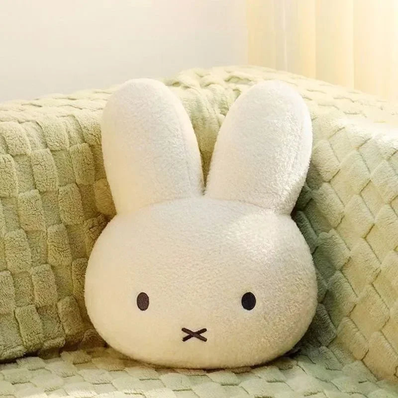 Cozy Kawaii Plush Cute White Rabbit Pillow