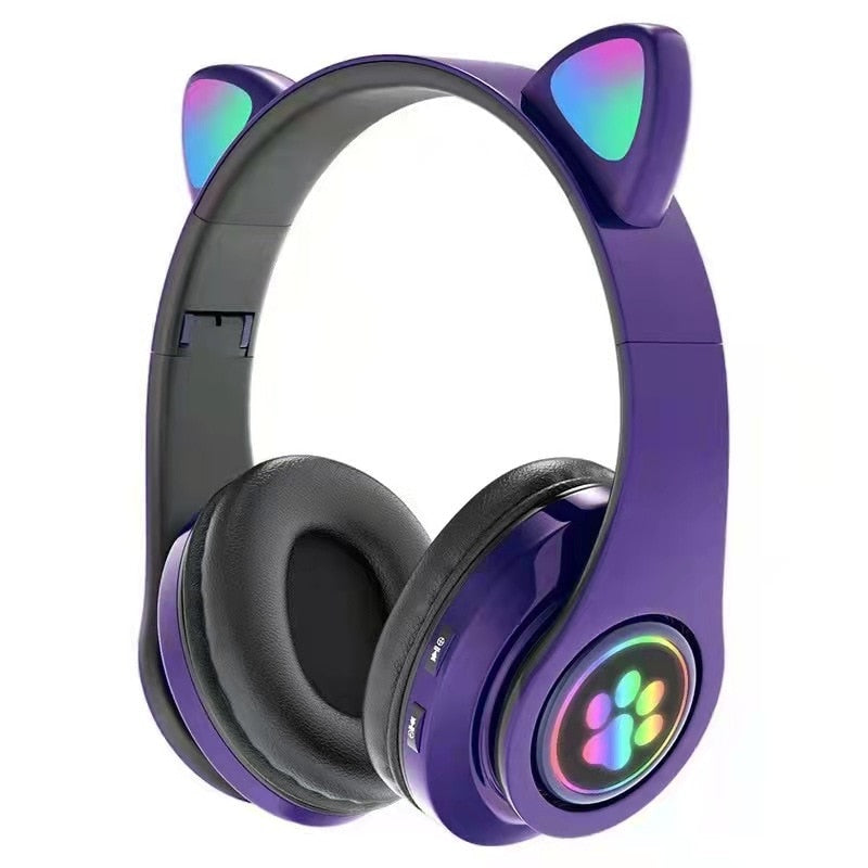 Kitty Wireless Bluetooth Gaming Music Headset Headphones Multiple Colors
