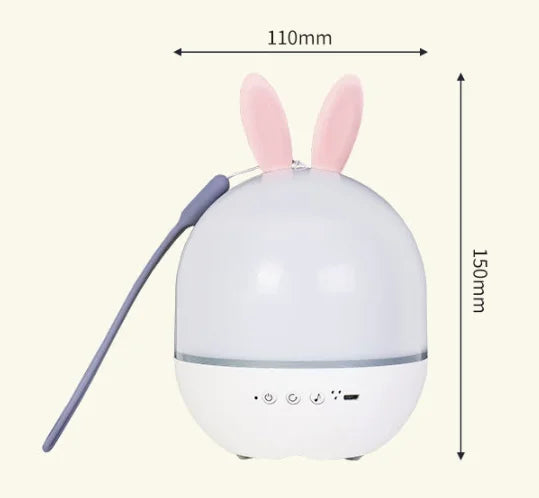 Rabbit Projector Lamp / Night Light with Music Box