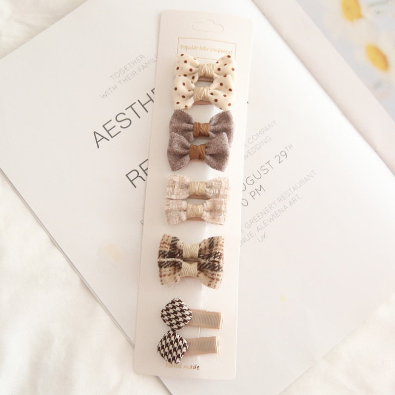 Hair Bow Pins in Neutral Tones (Various Options)
