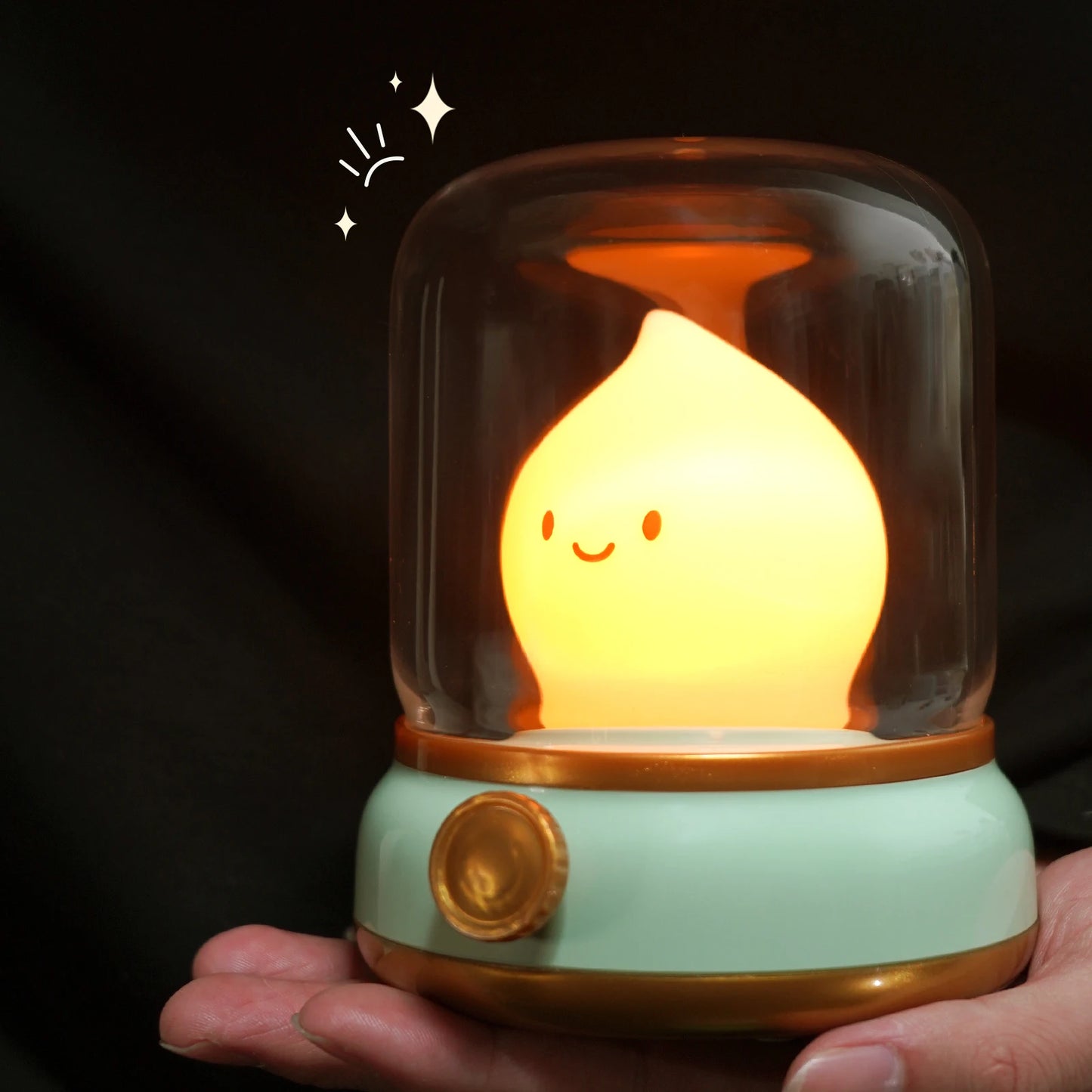Ghost Flame Mini Desktop LED Cute Night Lamp - USB Chargeable