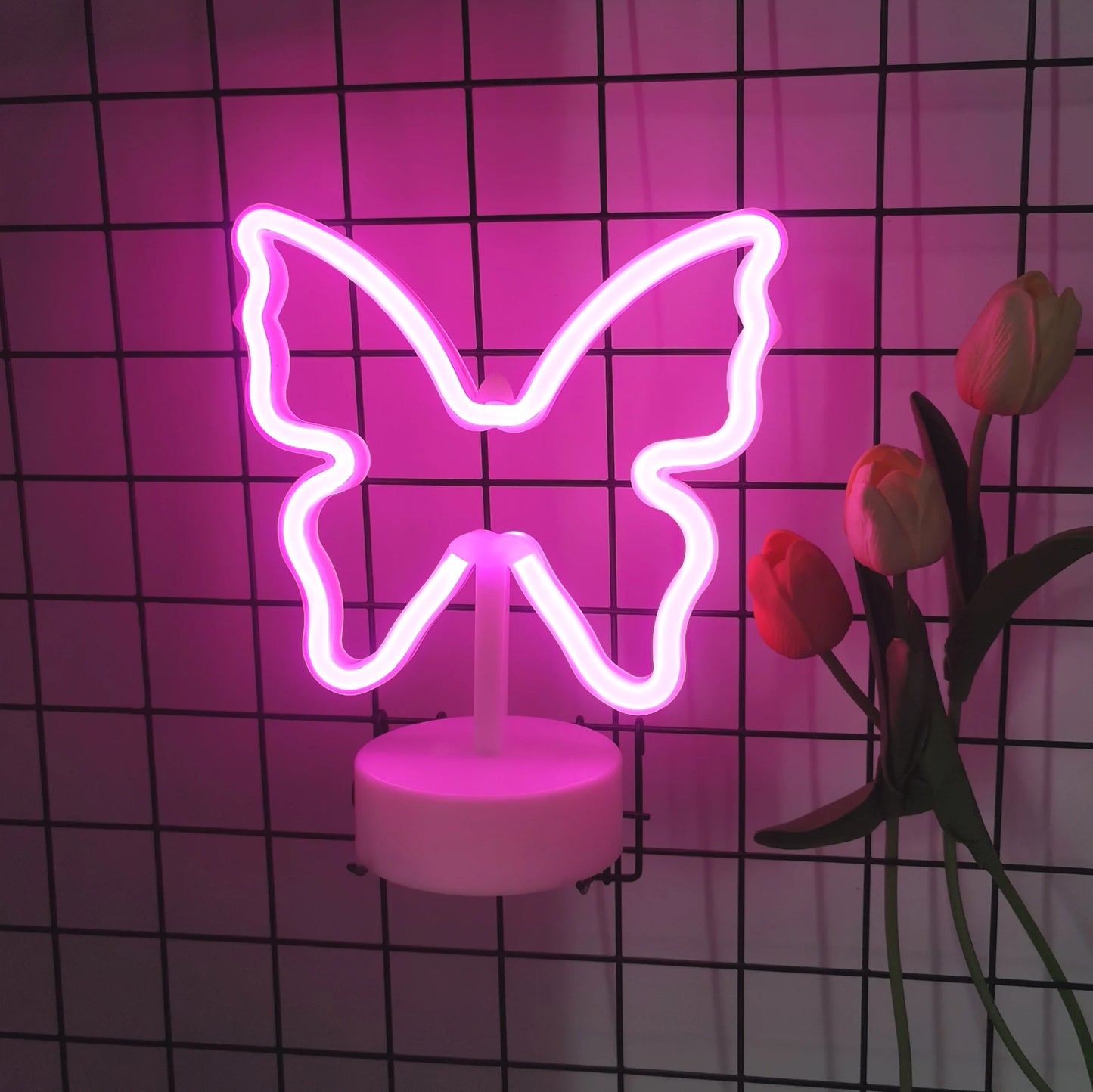 Colorful Desktop Butterfly Neon Light