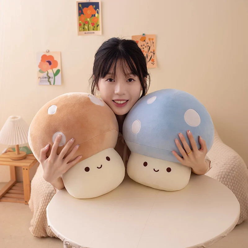 Colorful Cozy Pastel Mushroom Plushie Toy