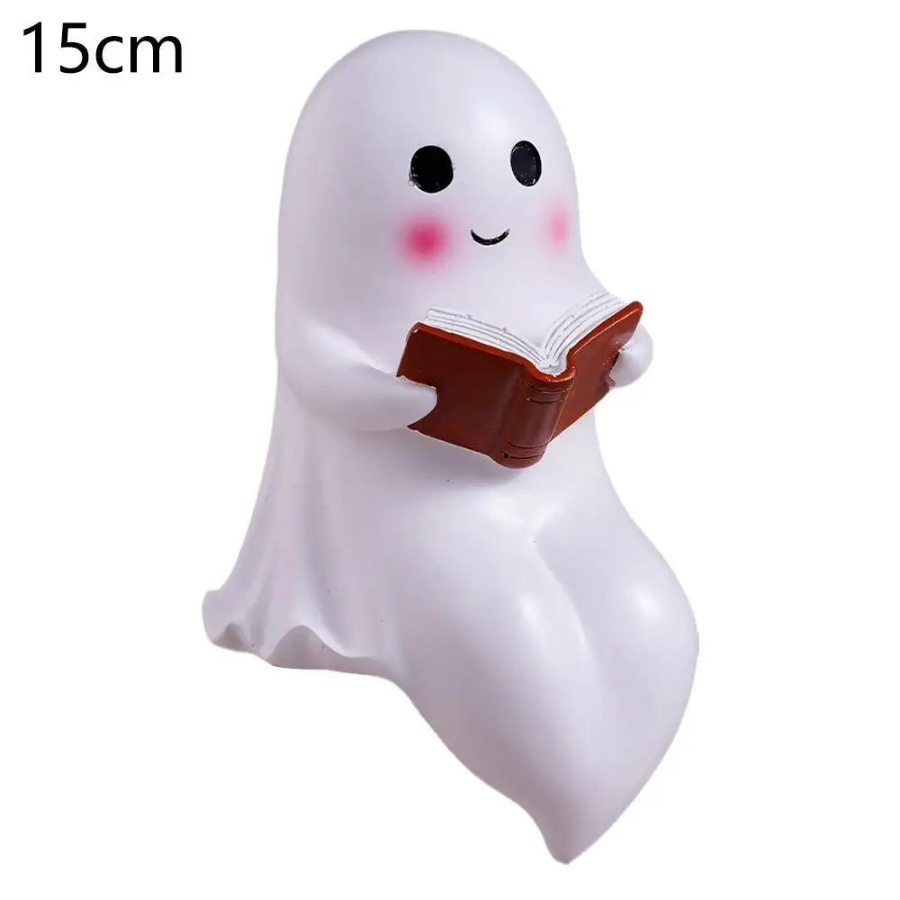 Cute Ghost Reading Lovers Autumn Cozy Halloween Light