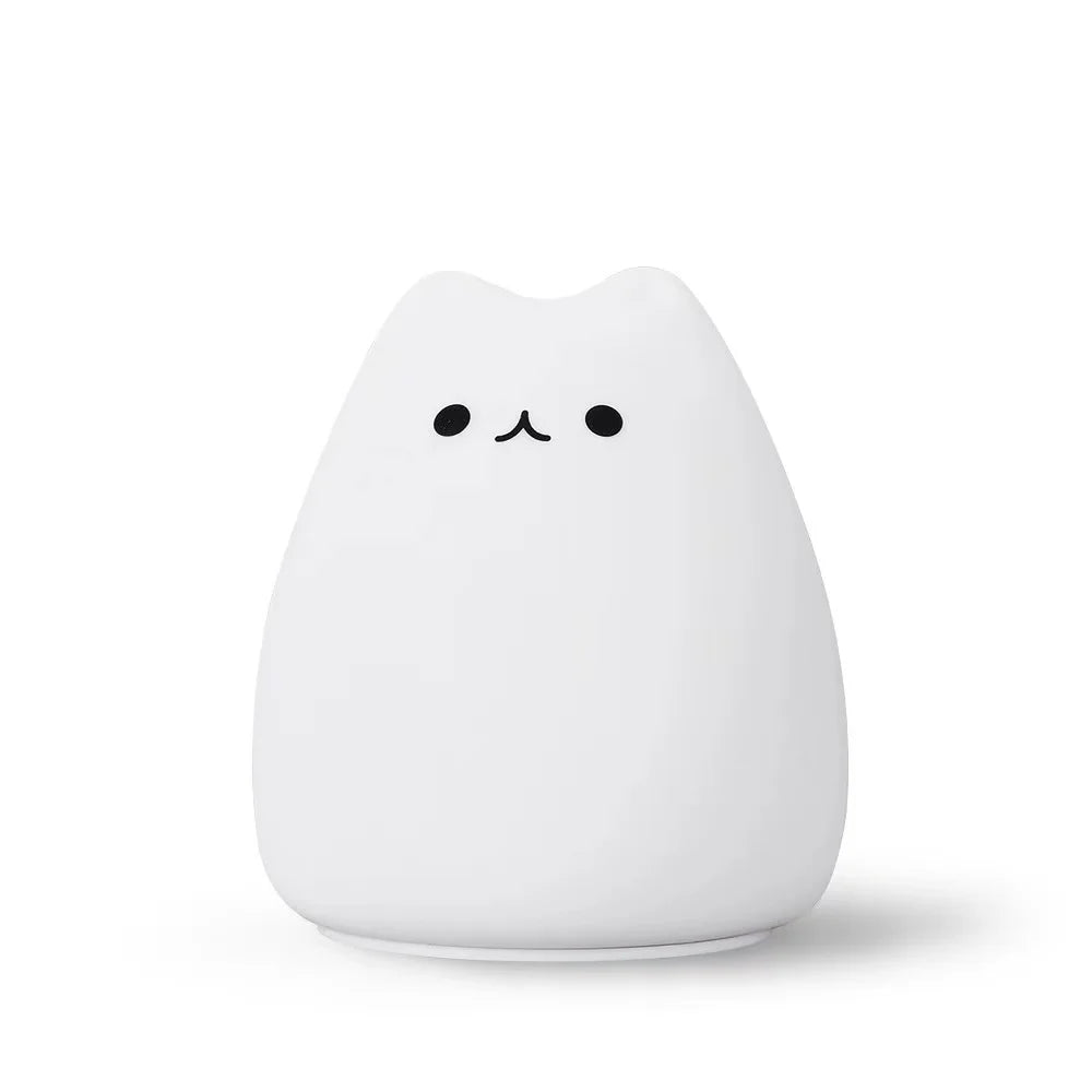 Cute Cat Kawaii Cozy LED Colour Changing Night Lamp Touch Sensor