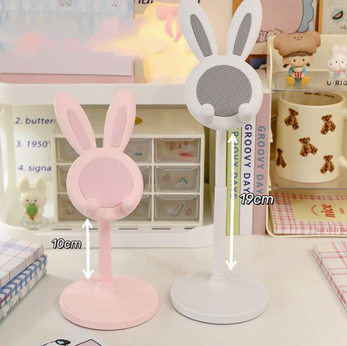 Bunny Ears Mobile Phone Holder Stand Phone iPad, Tablet (Pink or White)