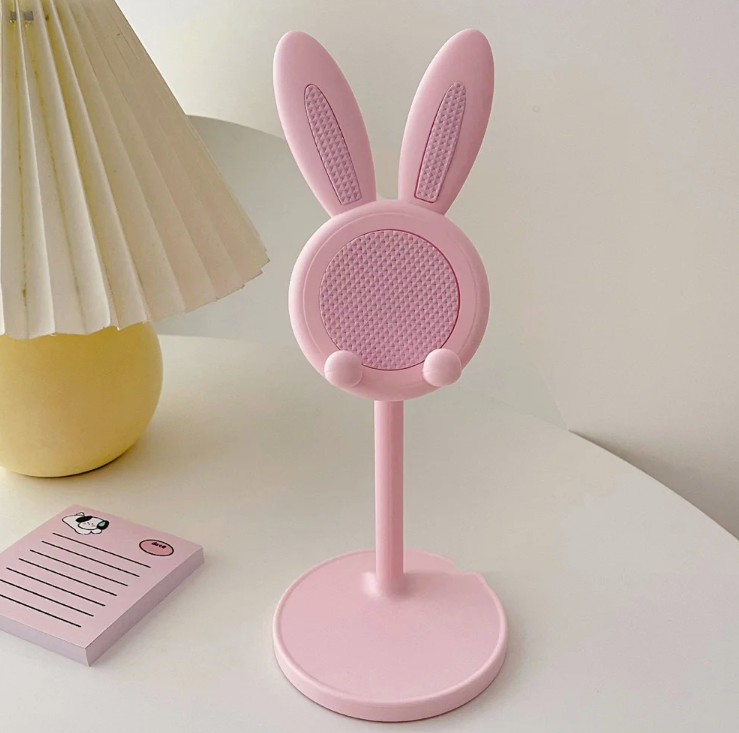 Bunny Ears Mobile Phone Holder Stand Phone iPad, Tablet (Pink or White)