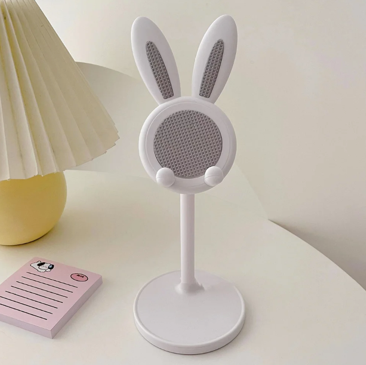 Bunny Ears Mobile Phone Holder Stand Phone iPad, Tablet (Pink or White)