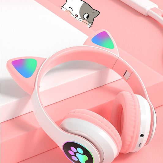 Kitty Wireless Bluetooth Gaming Music Headset Headphones Multiple Colors