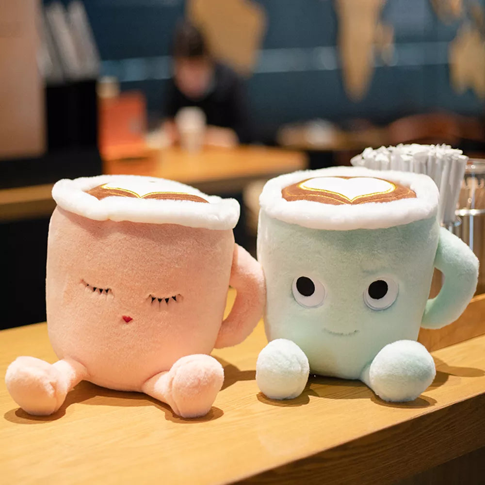 Cute Coffee Cup Matcha Latte Plushie Toy