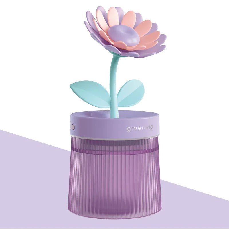 Flower Light Up Humidifier/ Diffuser - USB Ultrasonic