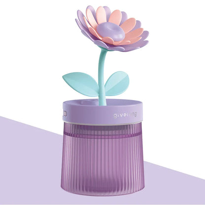 Flower Light Up Humidifier/ Diffuser - USB Ultrasonic