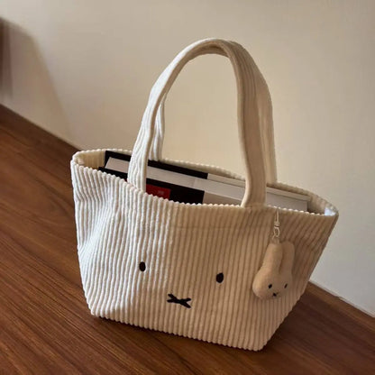 Kawaii  Cute Cream Tote Casual Handbag