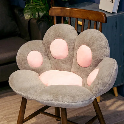 Kawaii Cute Cozy Plush Bear Paw Cushion Home Decor