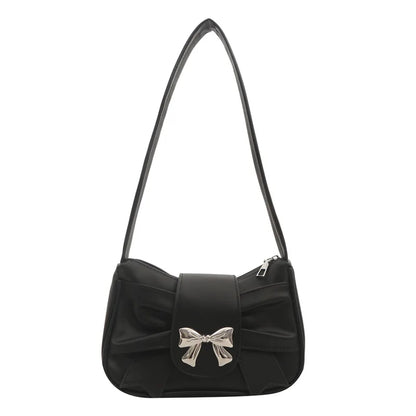 Sweet Bow Small Underarm Bag PU Leather