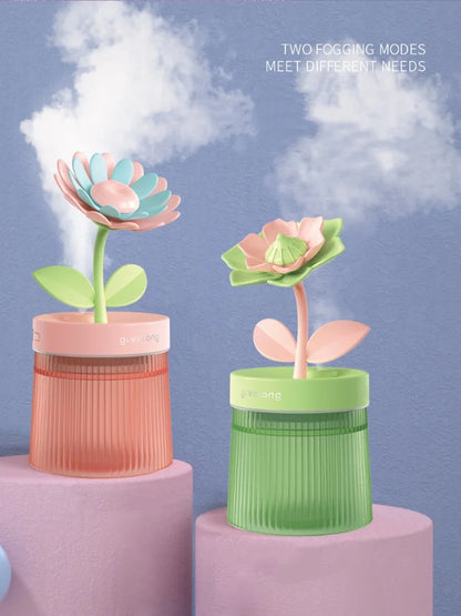 Flower Light Up Humidifier/ Diffuser - USB Ultrasonic