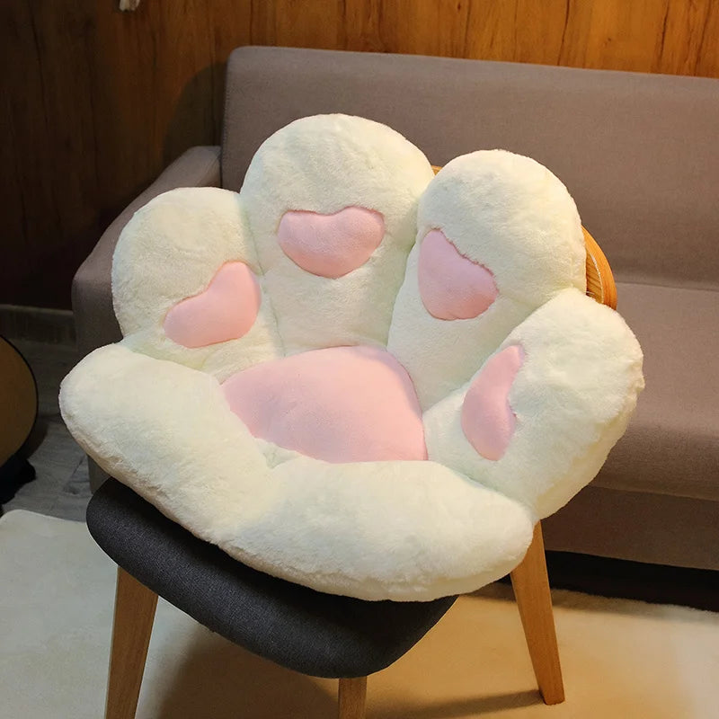 Kawaii Cute Cozy Plush Bear Paw Cushion Home Decor
