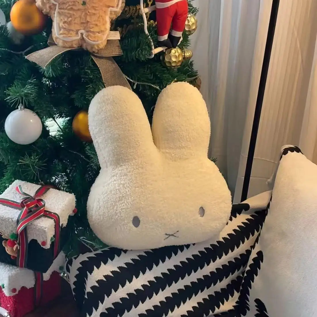 Cute Cosy Rabbit and Bear Brown Snuggly Cushions