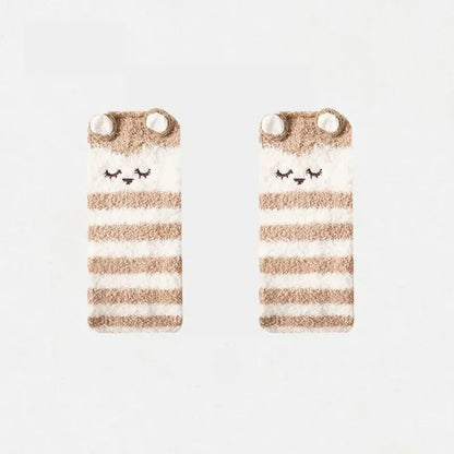 Warm Cute Cozy Bear Thermal Leg Warmer Over Knee Socks(Various Styles)