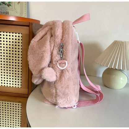 Cute Plush Bunny Backpack Bag (Various Colours)