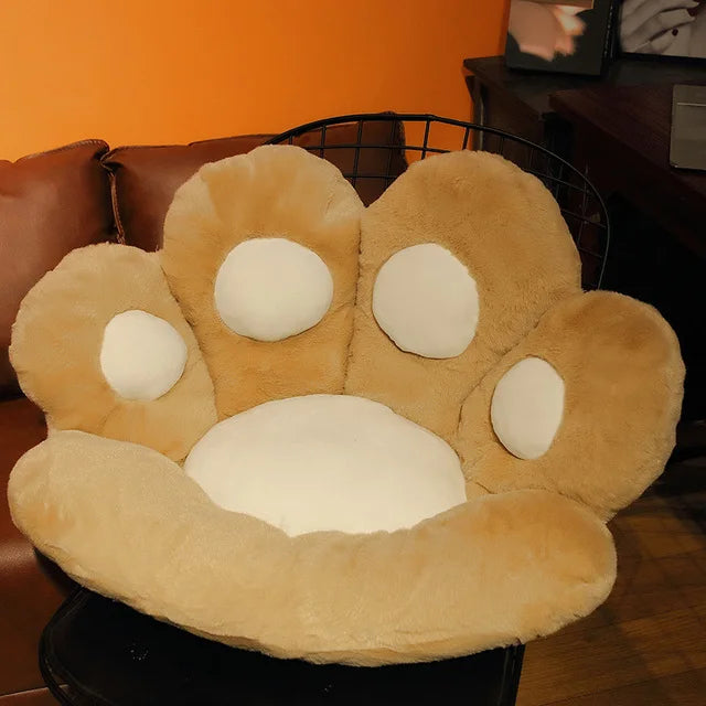 Kawaii Cute Cozy Plush Bear Paw Cushion Home Decor