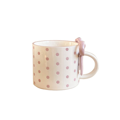 Bow Heart Ceramic Coffee & Tea Mug