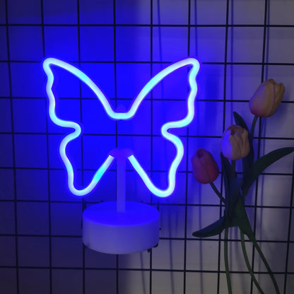 Colorful Desktop Butterfly Neon Light