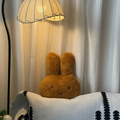 Cute Cosy Rabbit and Bear Brown Snuggly Cushions