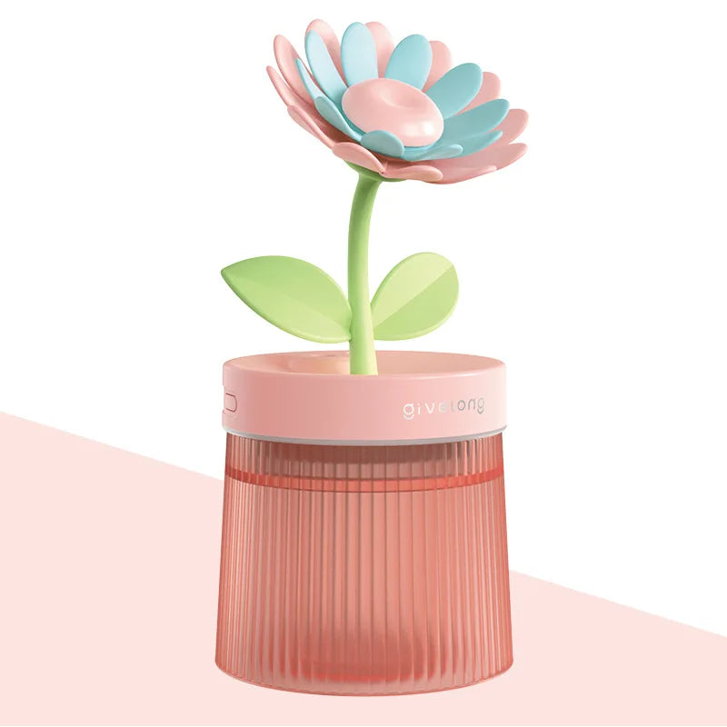 Flower Light Up Humidifier/ Diffuser - USB Ultrasonic