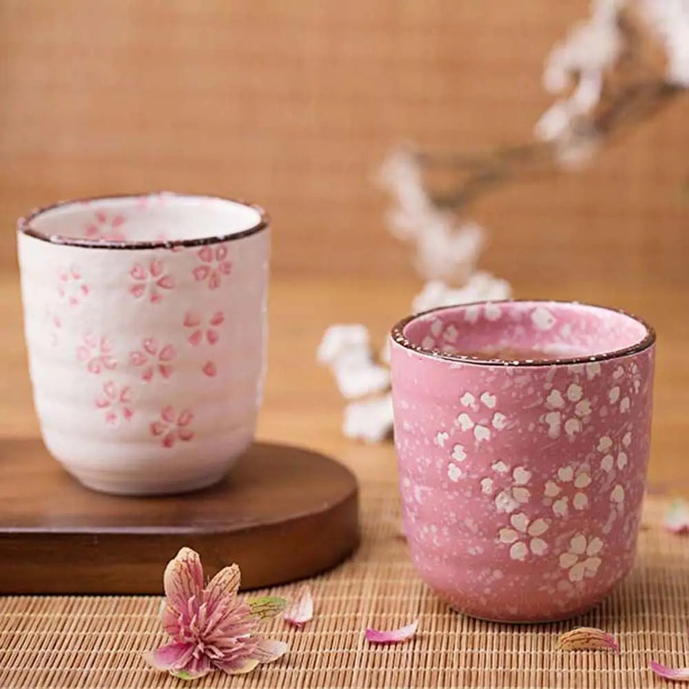 Cute Pink Cherry Blossoms Tea Ceramic Mug