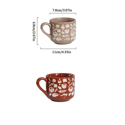 Cozy Cute Halloween Autumn Leaves Fall Pumpkin Coffee Mug