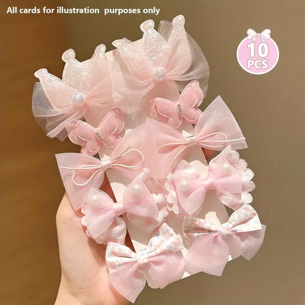 Cute 10 Pieces Pink Hairpins