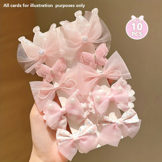 Cute 10 Pieces Pink Hairpins